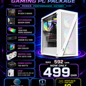 PC Package RTX 5070, Ryzen 5 9600X, 16GB Ram DDR5, B650M Motherboard