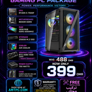 PC Package RTX 3080, Ryzen 5 7500F, 16GB Ram DDR5, B650M Motherboard